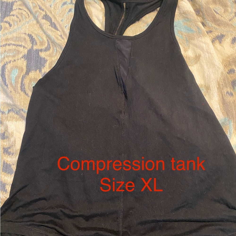 Black Racerback Athletic Tank Top